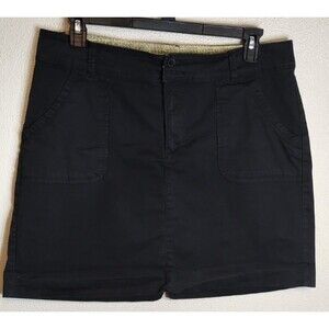 LEE Natural Fit Women's Skort 16 Mid Rise Fit Black
